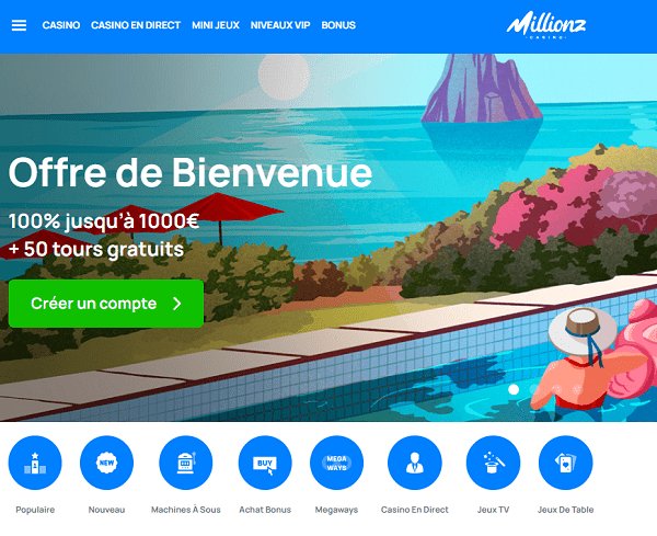 Millionz casino connexion à France